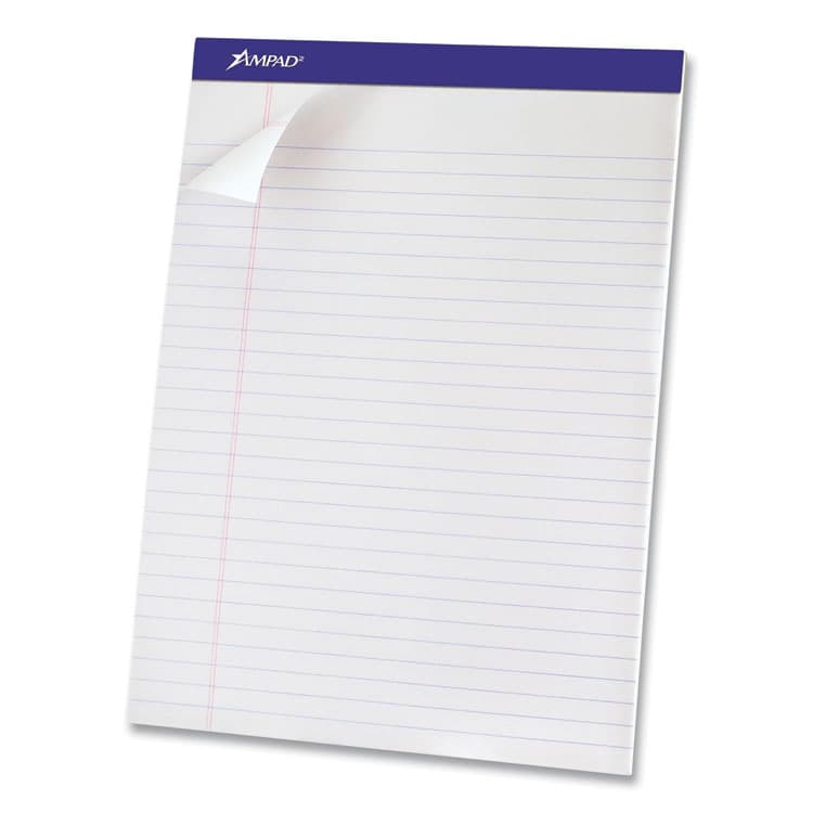 AMPAD/DIV. OF AMERCN PD&PPR Perforated Writing Pads, Wide/Legal Rule, (50) White 8.5 x 11 Sheets, 12/Pack (TOP20320) thumbnail 2