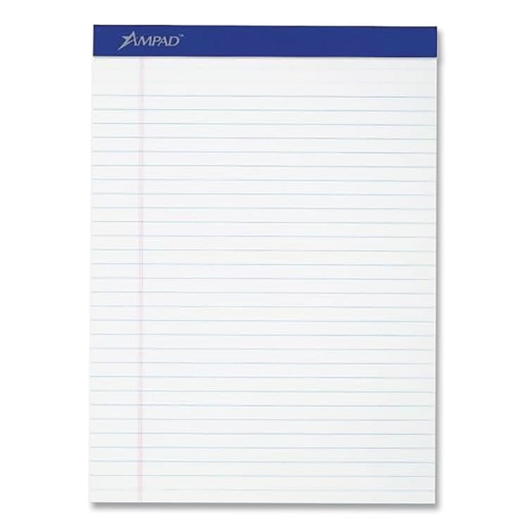 AMPAD/DIV. OF AMERCN PD&PPR Perforated Writing Pads, Wide/Legal Rule, (50) White 8.5 x 11 Sheets, 12/Pack (TOP20320) thumbnail 3