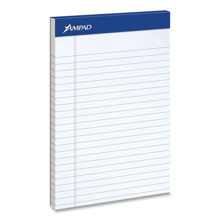 AMPAD/DIV. OF AMERCN PD&PPR Perforated Writing Pads, Wide/Legal Rule, (50) White 8.5 x 11 Sheets, 12/Pack (TOP20320) thumbnail 4
