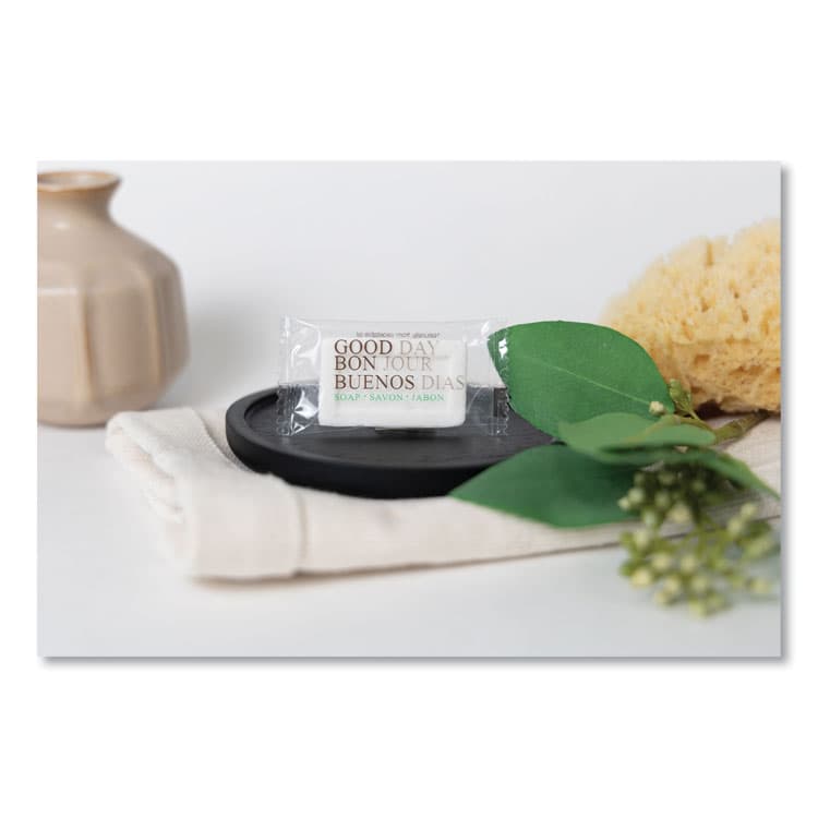 TRANSMACRO AMENITIES Amenity Bar Soap, Pleasant Scent, # 1/2, 1,000/Carton (GTP390050A) thumbnail 3