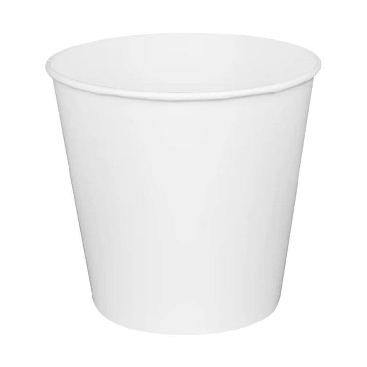 KARAT BY LOLLICUP Food Bucket, 170 oz, 8.9" Diameter x 8.36" h, White, Paper, 150/Carton (KRTCFB170W)