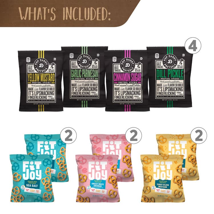 SNACK BOX PROS Pretzel Lover's Snack Box, 38 Assorted Snacks/Box (GRR70000160) thumbnail 4