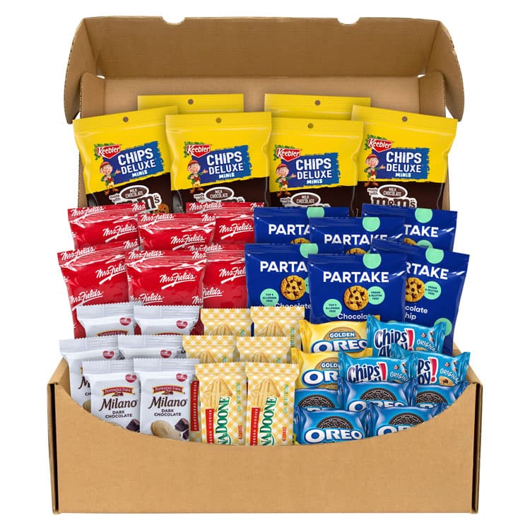 SNACK BOX PROS Cookie Lover's Snack Box, 40 Assorted Snacks/Box (GRR70000162)