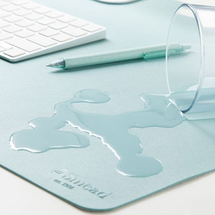 SMEAD MANUFACTURING CO. Vegan Leather Desk Pads, 23.6" x 13.7", Light Blue (SMD64840) thumbnail 4