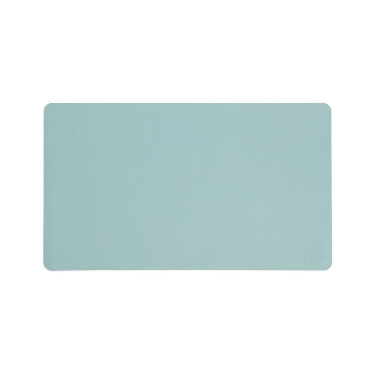 SMEAD MANUFACTURING CO. Vegan Leather Desk Pads, 23.6" x 13.7", Light Blue (SMD64840)