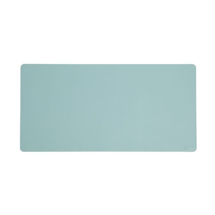 SMEAD MANUFACTURING CO. Vegan Leather Desk Pads, 31.5" x 15.7", Light Blue (SMD64835)