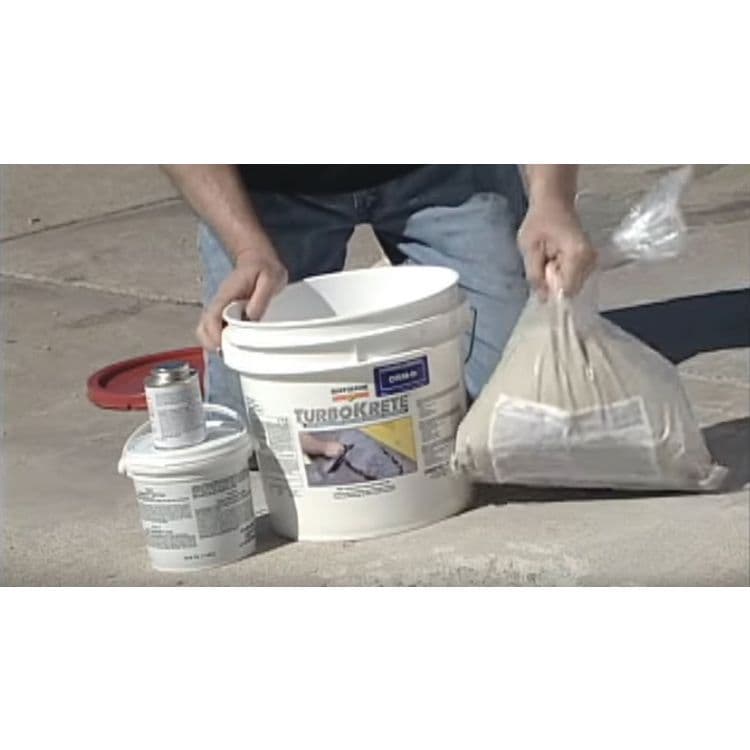 RUST-OLEUM CORPORATION Concrete Saver TurboKrete Concrete Patching Compound Kit, Large, 3.49 gal Kit-Storage Bucket, Light Gray (RST5494323) thumbnail 2