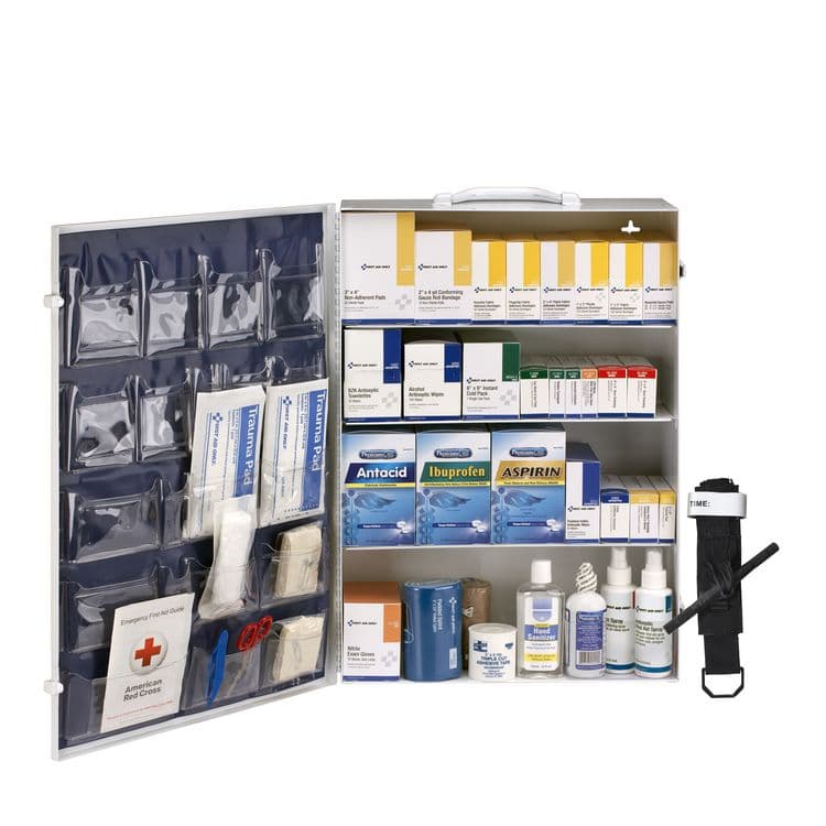 FIRST AID ONLY, . 150 Person ANSI B 4 Shelf Cabinet, 1,462 Pieces, Metal Case (FAO91341) thumbnail 4