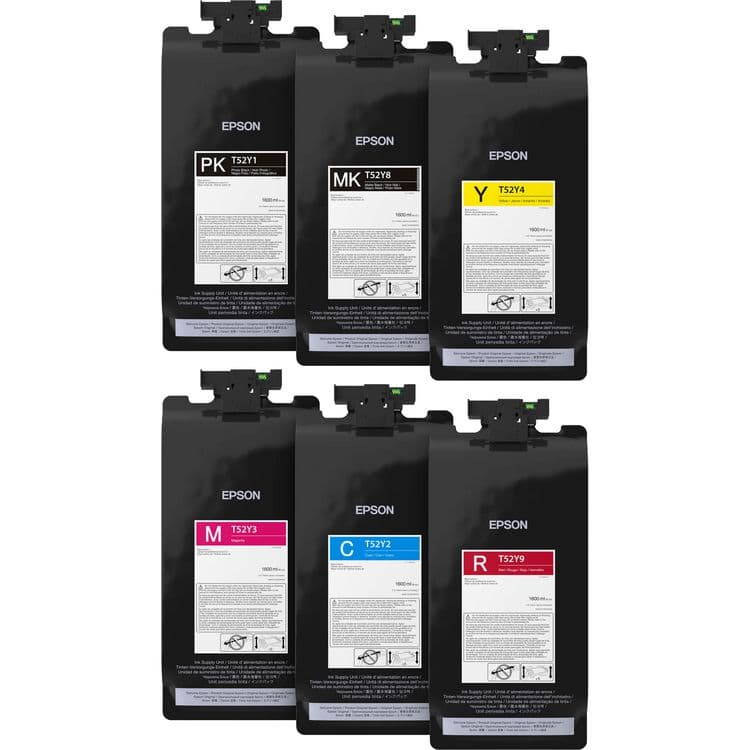 EPSON AMERICA, . T52YM20 (T52YM) High-Capacity Ink, Photo Black/Matte Black/Cyan/Magenta/Yellow/Red (EPST52YM20)