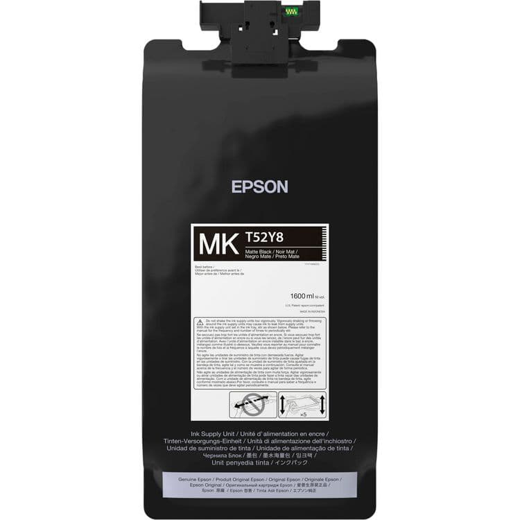 EPSON AMERICA, . T52Y820 (T52Y) High-Capacity Ink, Matte Black (EPST52Y820)
