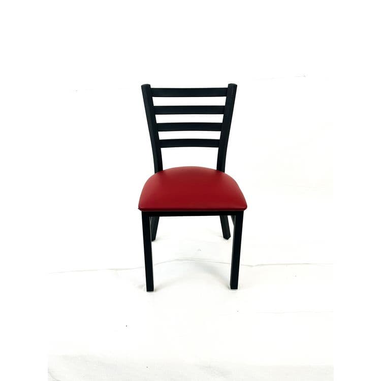 JMC FURNITURE White Horse Series Side Chairs, Supports Up to 300 lb, 18" Seat Height, Burgundy Seat, Black Back, Black Base (JMCWHCBVSBUR)