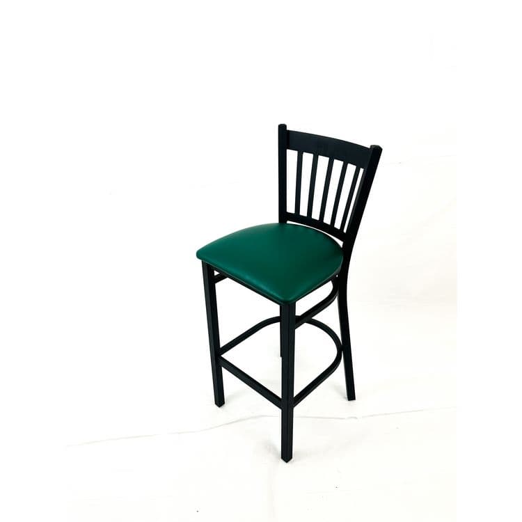 JMC FURNITURE Cobra Series Barstool, Supports Up to 300 lbs, 28.5" Seat Height, Green Seat, Black Back, Black Base (JMCCBBVSGRN) thumbnail 2