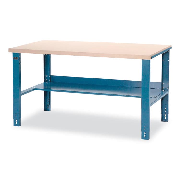 GLOBAL INDUSTRIAL Industrial Workbench Bench-in-a-Box, 3,000 lbs, 60 x 30 x 29.75 to 36.75, Blue (GBE606795)