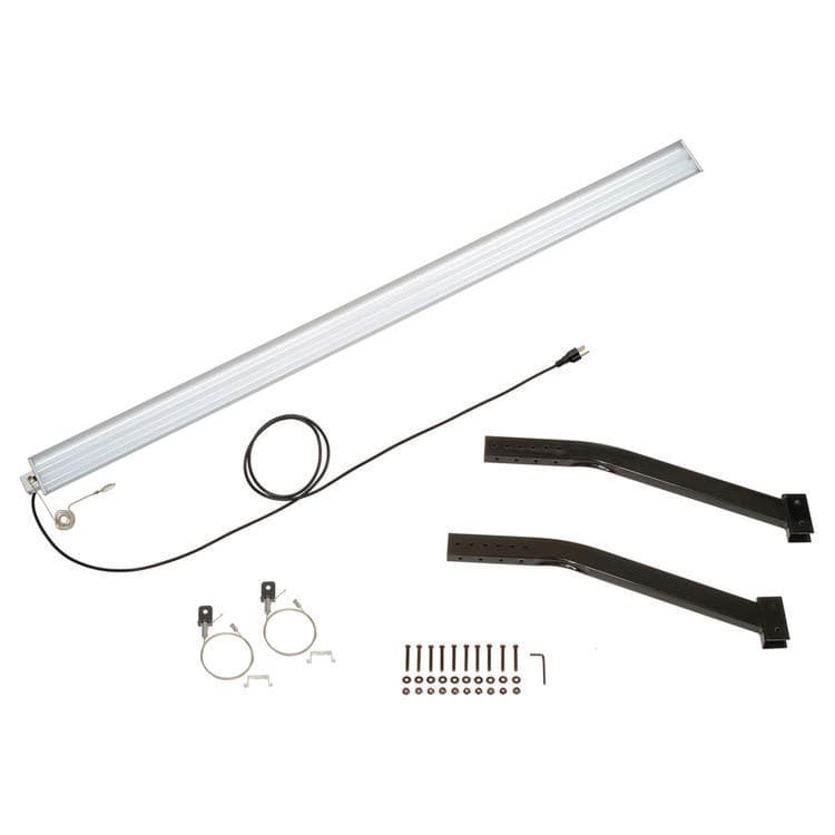 GLOBAL INDUSTRIAL Workbench LED Light Kit, Aluminum, 72" (GBE319405) thumbnail 3