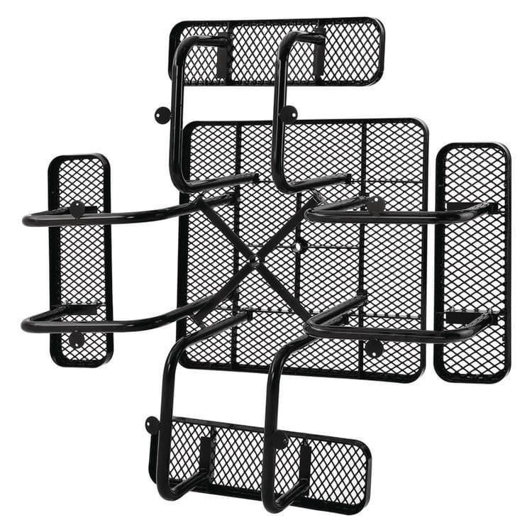 GLOBAL INDUSTRIAL Expanded Steel Picnic Table, Square, 81 x 81 x 29.5, Black Top, Black Base/Legs (GBE277151BK) thumbnail 3