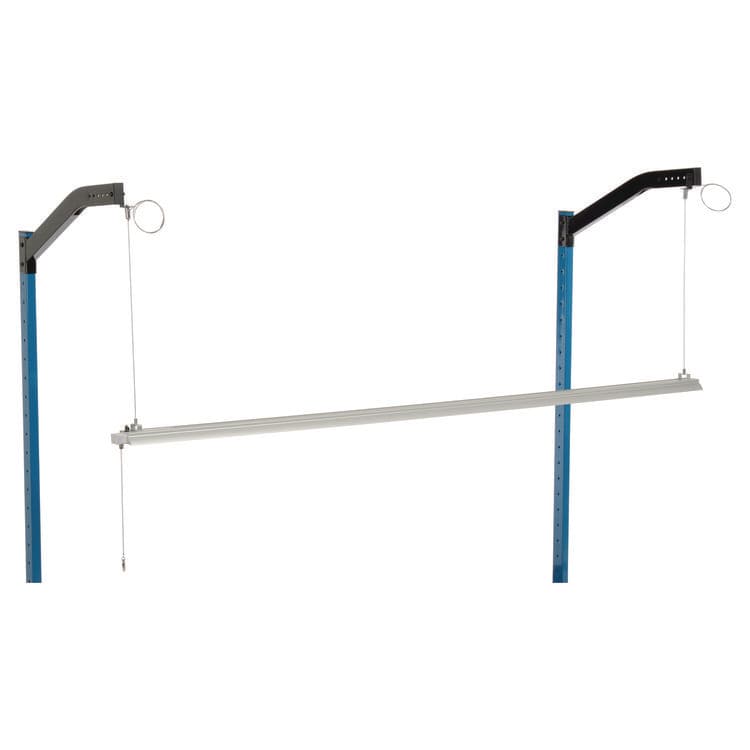 GLOBAL INDUSTRIAL Workbench LED Light Kit, Aluminum, 72" (GBE319405) thumbnail 2