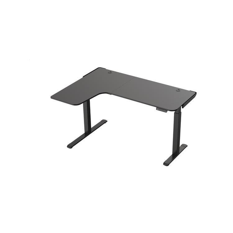 EUREKA ERGONOMIC L-Shaped Standing Desk, Left Desk, 60" x 43.69" x 29.88" to 48.38", Black (EKA01874) thumbnail 4