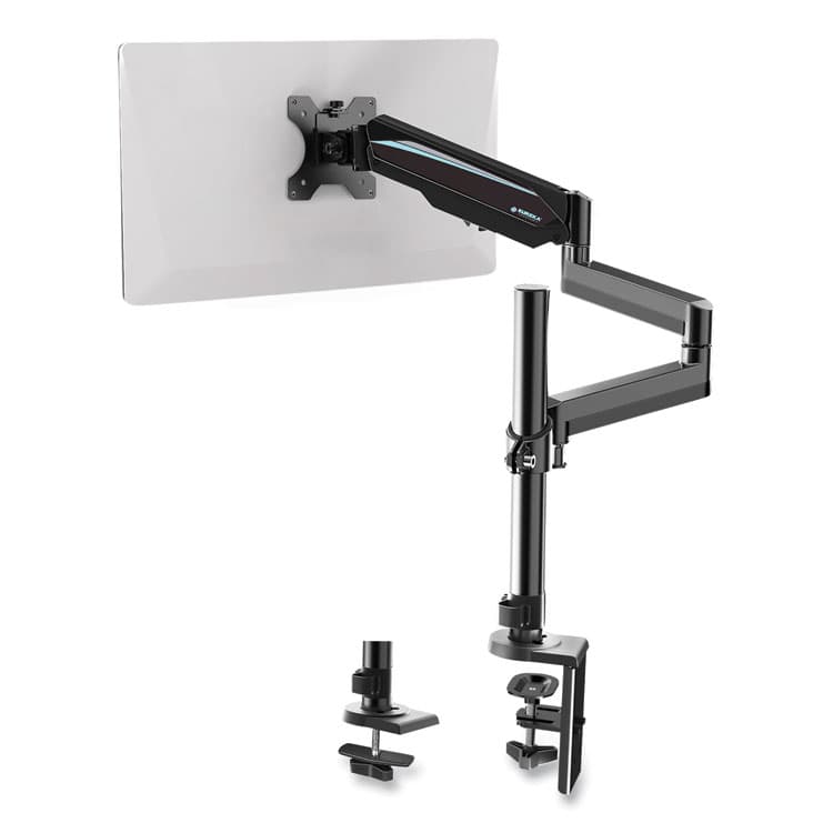 EUREKA ERGONOMIC Single Monitor Arm, For 32" Monitors, 90 deg Rotation, 35 deg Tilt, 360 deg Pan, Black, Supports 17.6 lbs (EKAMA0212P)
