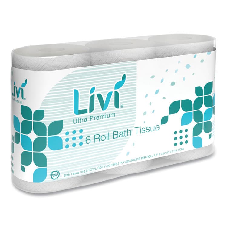 SOLARIS PAPER Bath Tissue, 2-Ply, White, 425 Sheets/Roll, 36 Rolls/Carton (SOL292101)