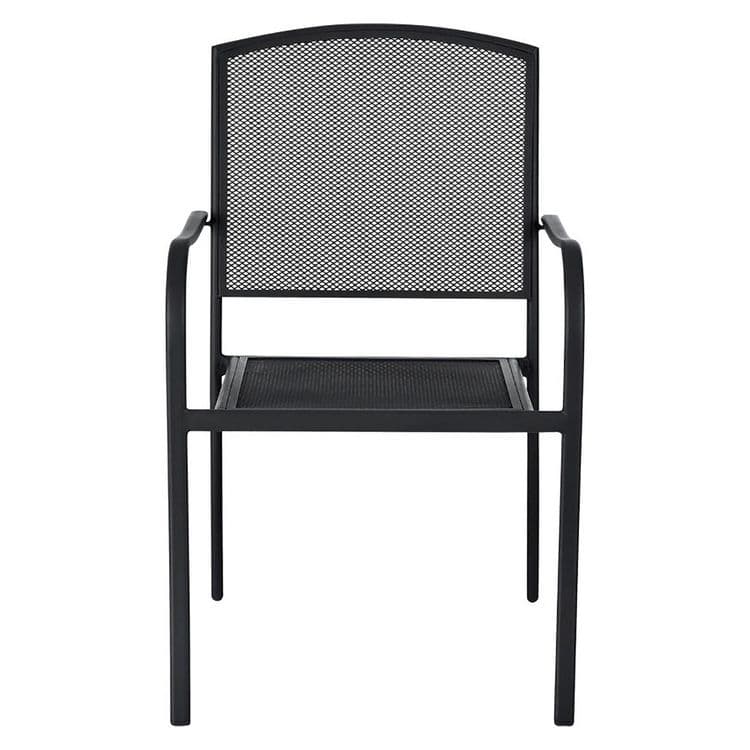 GLOBAL INDUSTRIAL Interion Mesh Cafe Table and Chair Sets, Round, 36" Dia x 29"h, Black Top, Black Base/Legs (GBE695972) thumbnail 4