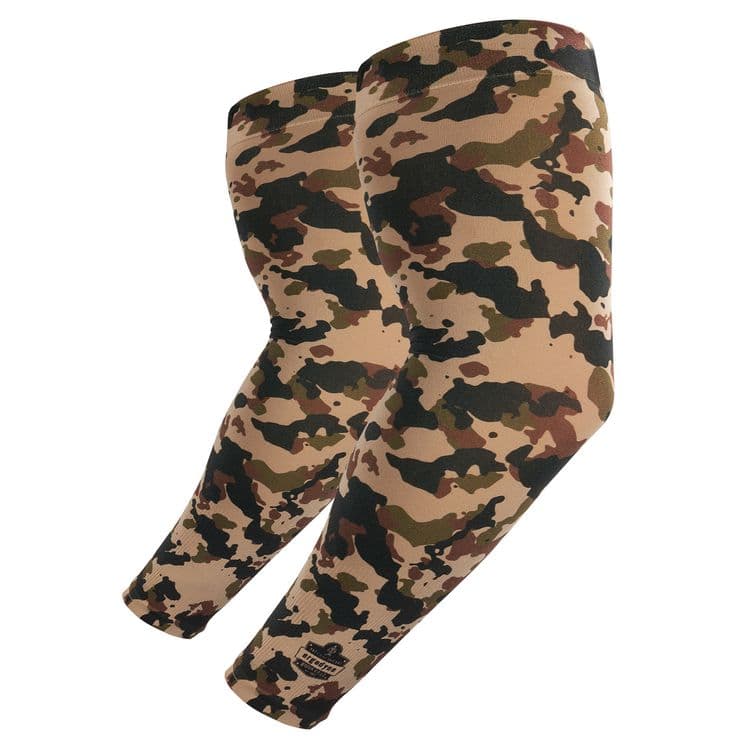 ERGODYNE CORPORATION Chill-Its 6695 Sun Protection Arm Sleeves, Polyester/Spandex, Medium/Large, Camo (EGO12191)