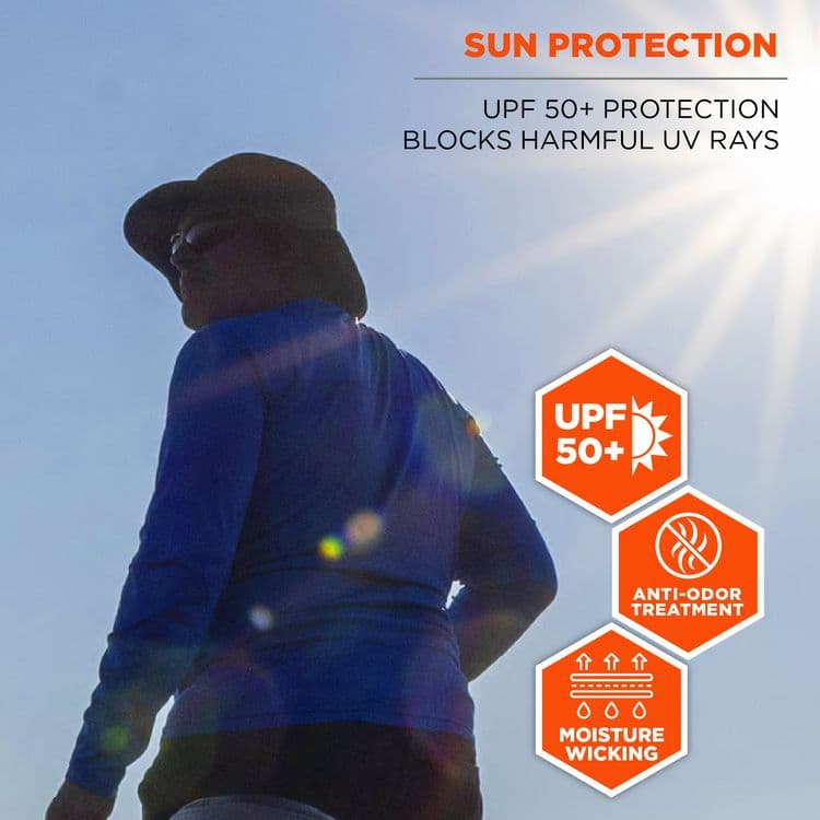 ERGODYNE CORPORATION Chill-Its 8939 Cooling Bucket Hat, Polyester/Spandex, One Size Fits Most, Navy (EGO12665) thumbnail 4