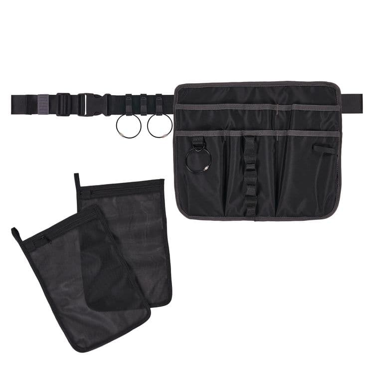 ERGODYNE CORPORATION Arsenal 5715 Cleaning Apron Pouch with Pockets, 10 Compartments, 11 x 13.5, Nylon, Black (EGO13718)