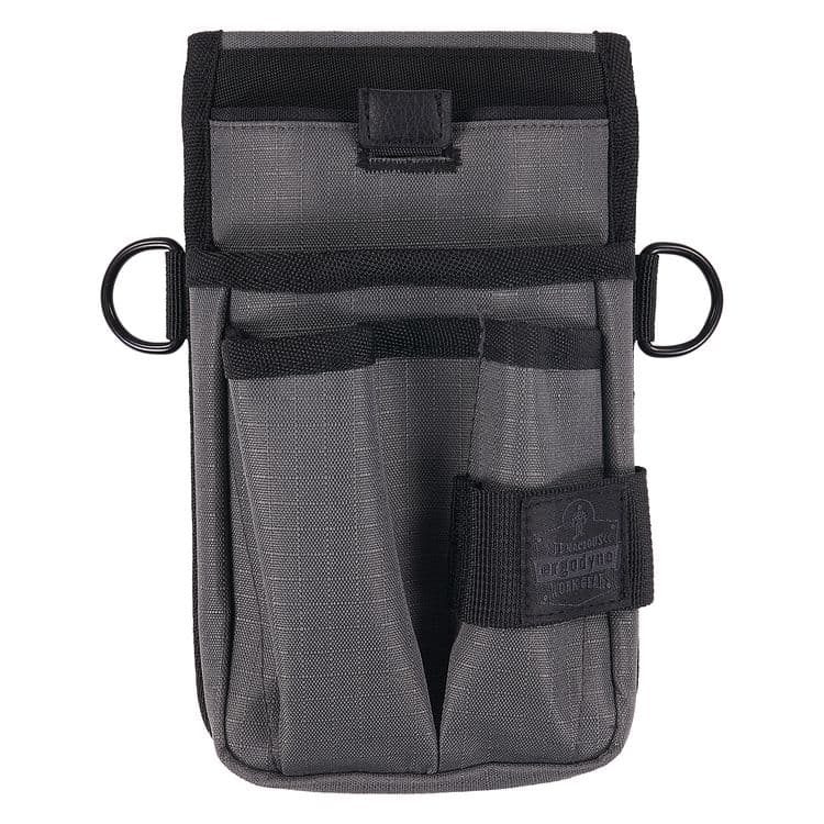 ERGODYNE CORPORATION Arsenal 5568 Belt Loop Tool Pouch with Device Holster, 4 Compartments, 5 x 2 x 8.5, Polyester, Gray (EGO13668)