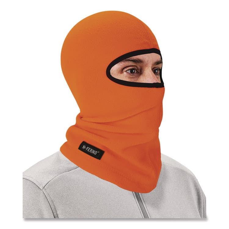 ERGODYNE CORPORATION N-Ferno 6821 Fleece Balaclava Face Mask, One Size Fits Most, Orange (EGO16954) thumbnail 2