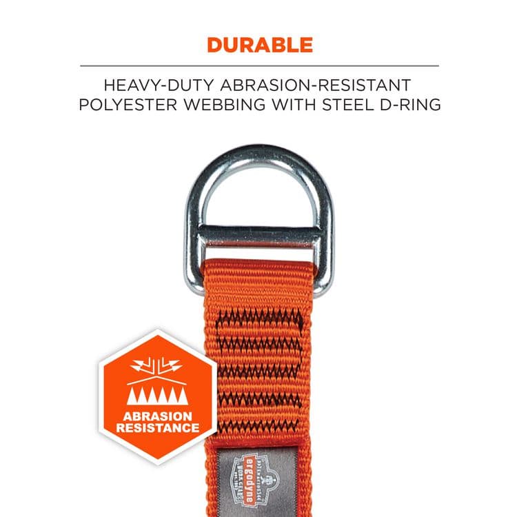 ERGODYNE CORPORATION Squids 3177 Anchor Choke Strap for Tool Tethering, 60 lb Max Safe Working Capacity, 28" Long, Orange (EGO19195) thumbnail 3