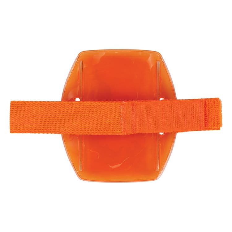 ERGODYNE CORPORATION Squids 3386 Arm Band ID/Badge Holder, Vertical, Orange, 3.75 x 4.25 Holder, 2.5 x 4 Insert, 10/Pack (EGO19972) thumbnail 2