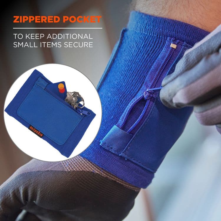 ERGODYNE CORPORATION Squids 3388 Wrist ID/Badge Holder, Vertical, Blue, 3.5 x 5.5 Holder, 2.75 x 3.75 Insert (EGO19963) thumbnail 4