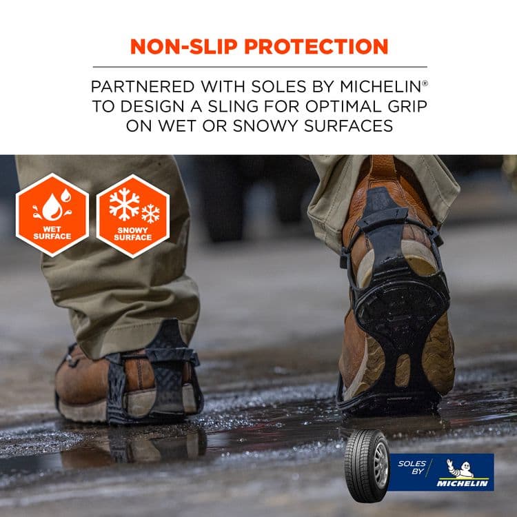 ERGODYNE CORPORATION TREX 6325 Spikeless Traction Devices, Small, Black, Pair (EGO16922) thumbnail 4