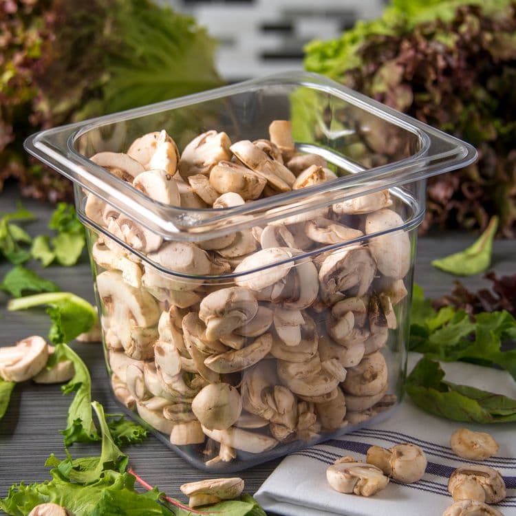 CFS BRANDS StorPlus Polycarbonate Food Pan, 2.5 qt, 6.38 x 6.75 x 6, Clear, Plastic (CFS3068507) thumbnail 4