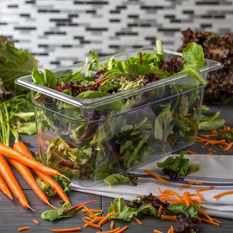 CFS BRANDS StorPlus Polycarbonate Food Pan, 5.7 qt, 6.88 x 12.75 x 6, Clear, Plastic (CFS3066207) thumbnail 4