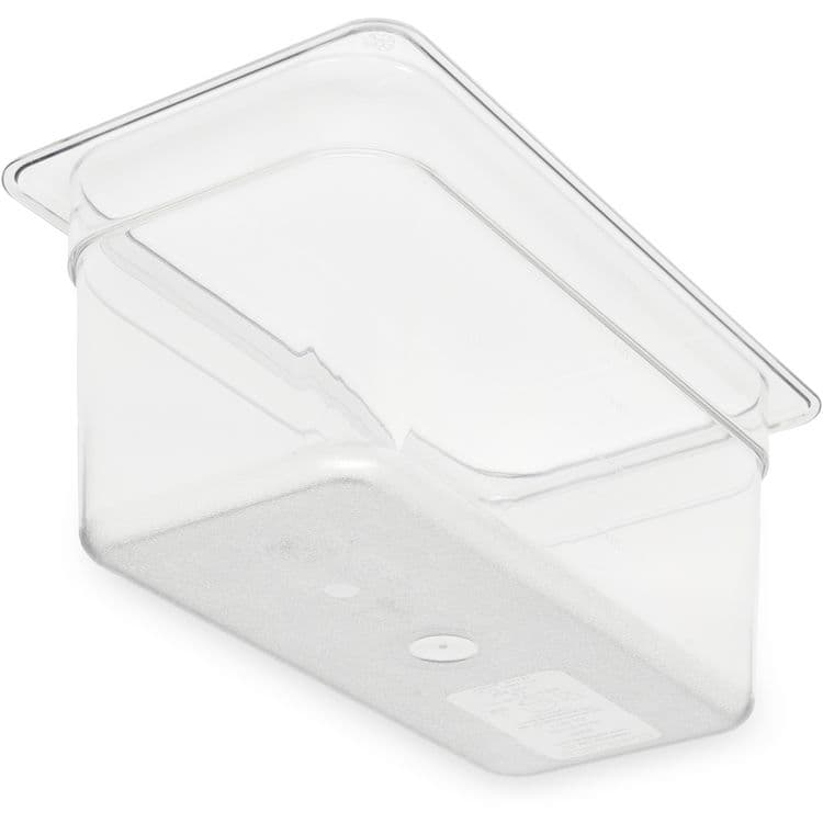 CFS BRANDS StorPlus Polycarbonate Food Pan, 5.7 qt, 6.88 x 12.75 x 6, Clear, Plastic (CFS3066207) thumbnail 3