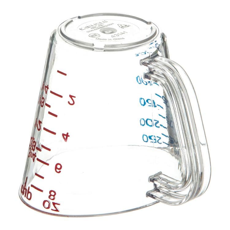 CFS BRANDS Commercial Measuring Cup, 1 cup, Plastic, Clear (CFS4314107) thumbnail 4