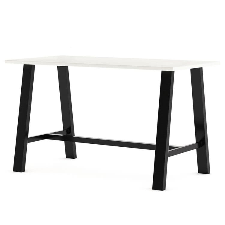 KFI STUDIOS Midtown Dining Table with Four Navy Kool Series Chairs, 36 x 72 x 30, Designer White (KFI840031900241) thumbnail 4