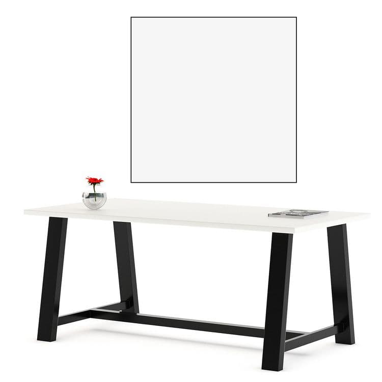 KFI STUDIOS Midtown Dining Table with Four Yellow Kool Series Chairs, 36 x 72 x 30, Designer White (KFI840031900289) thumbnail 2