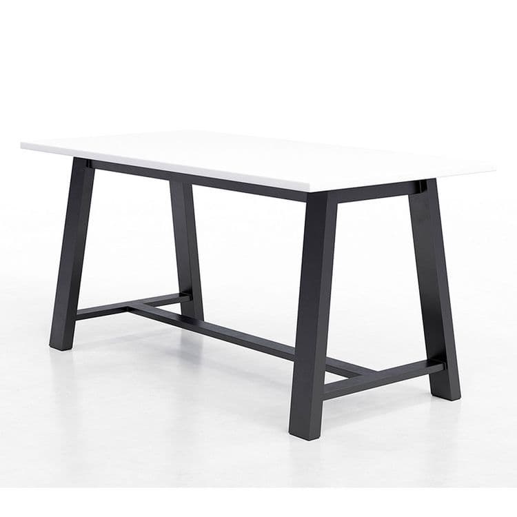 KFI STUDIOS Midtown Dining Table with Four Lime Green Kool Series Chairs, 36 x 72 x 30, Designer White (KFI840031900302) thumbnail 3