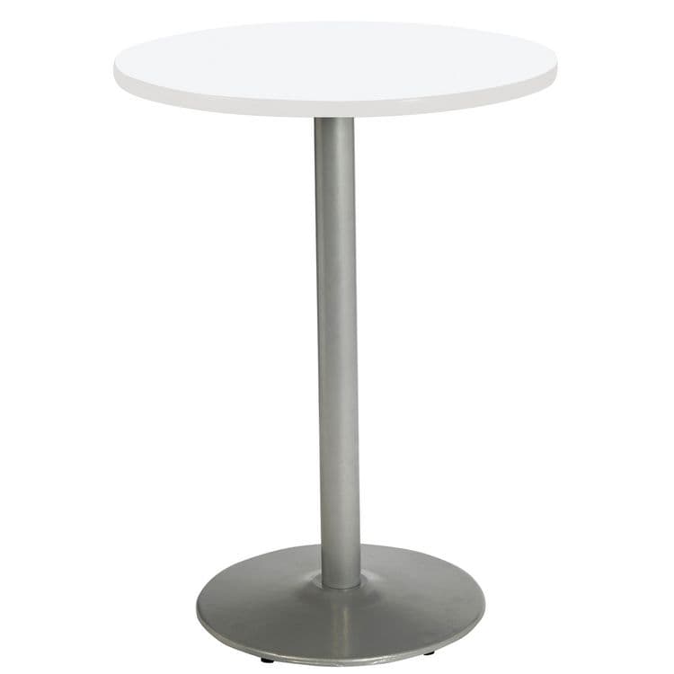KFI STUDIOS Pedestal Bistro Table with Four Lime Green Kool Series Barstools, Round, 36" Dia x 41h, Designer White (KFI811774037112) thumbnail 2