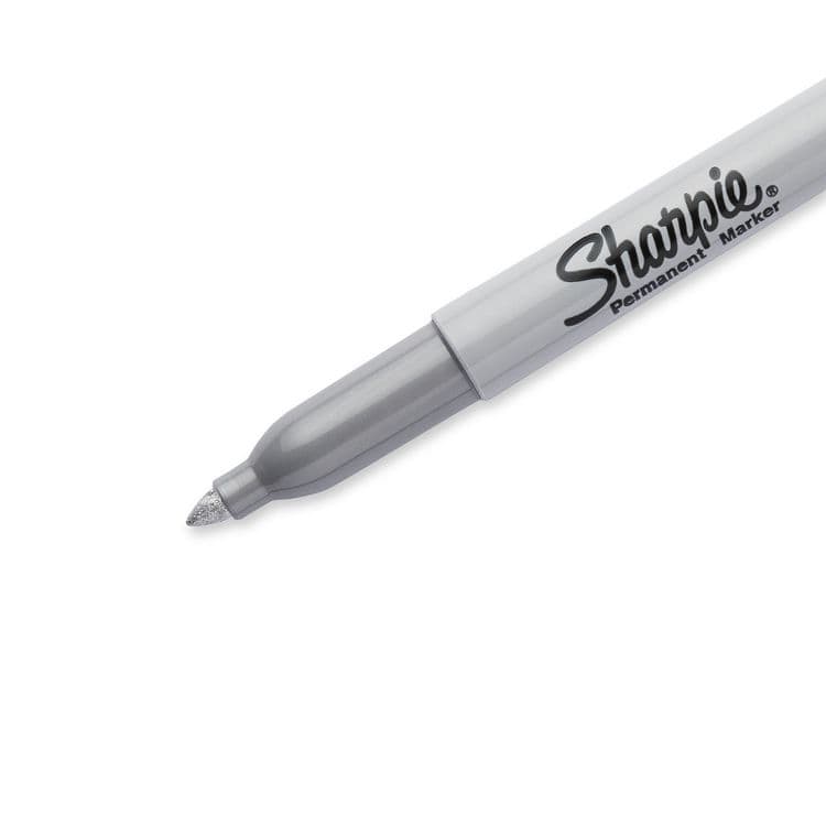 SANFORD Metallic Fine Point Permanent Markers, Metallic Silver, 36/Pack (SAN9597) thumbnail 4