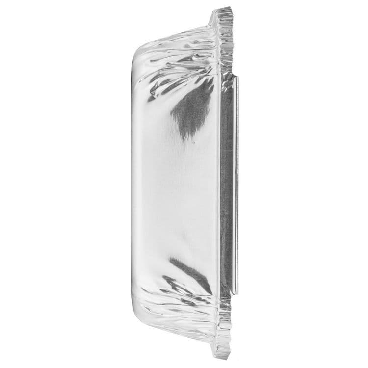 HFA Three-Compartment Oblong Food Container, 24 oz, 6.38 x 1.47 x 8, Silver, Aluminum, 500/Carton (HFA204500) thumbnail 4