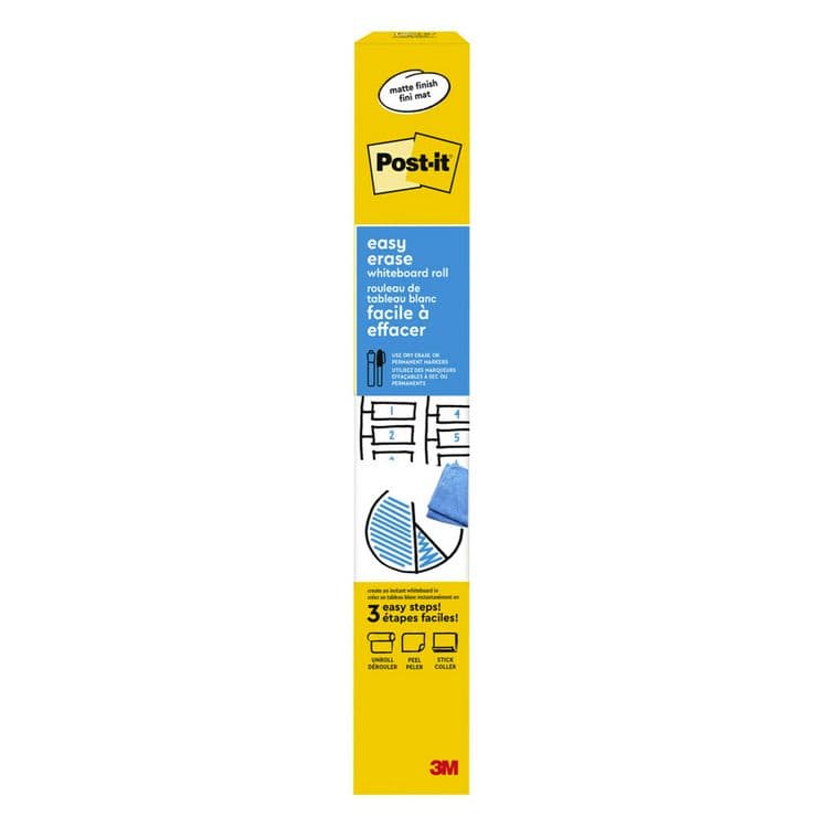 3M/COMMERCIAL TAPE DIV. Easy Erase Permanent Marker Whiteboard Surface, Laminate Film, 36" x 24", White (MMMEE3X2) thumbnail 3