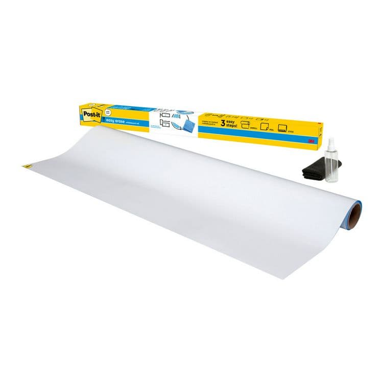 3M/COMMERCIAL TAPE DIV. Easy Erase Permanent Marker Whiteboard Surface, Laminate Film, 48" x 36", White (MMMEE4X3)