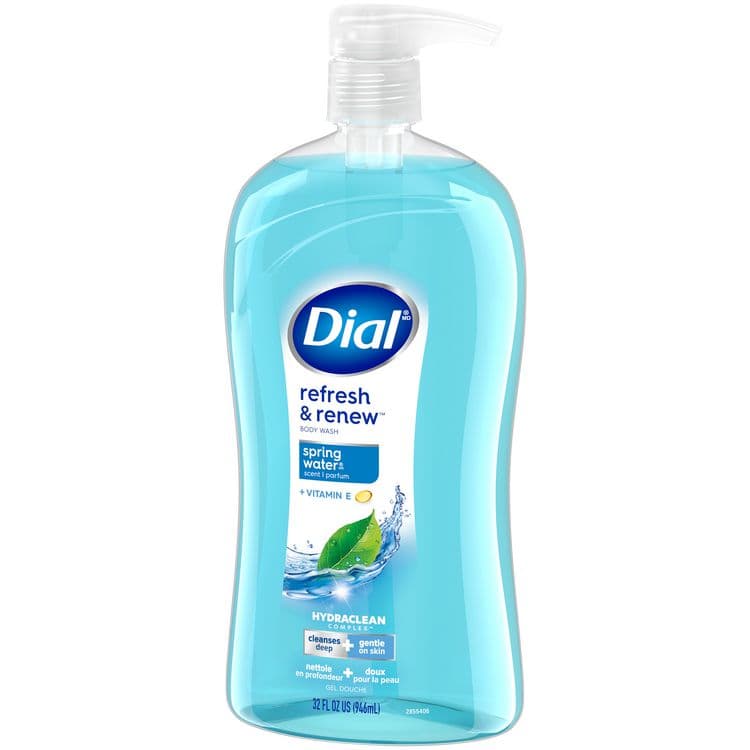 DIAL PROFESSIONAL Body Wash, Spring Water Scent, 32 oz, 4/Carton (DIA11857) thumbnail 3