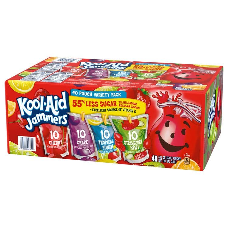 KRAFT FOODS, Jammers Juice Pouch Variety Pack, 6 oz Pouch, 80/Carton (GRR60004076) thumbnail 3