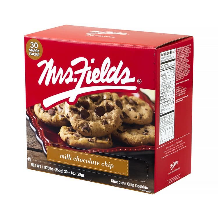 MRS. FIELD'S ORIGINAL COOKIES, . Cookies, Milk Chocolate Chip, 1 oz Individually Wrapped, 30/Box, 2 Boxes/Carton (GRR60004080) thumbnail 3
