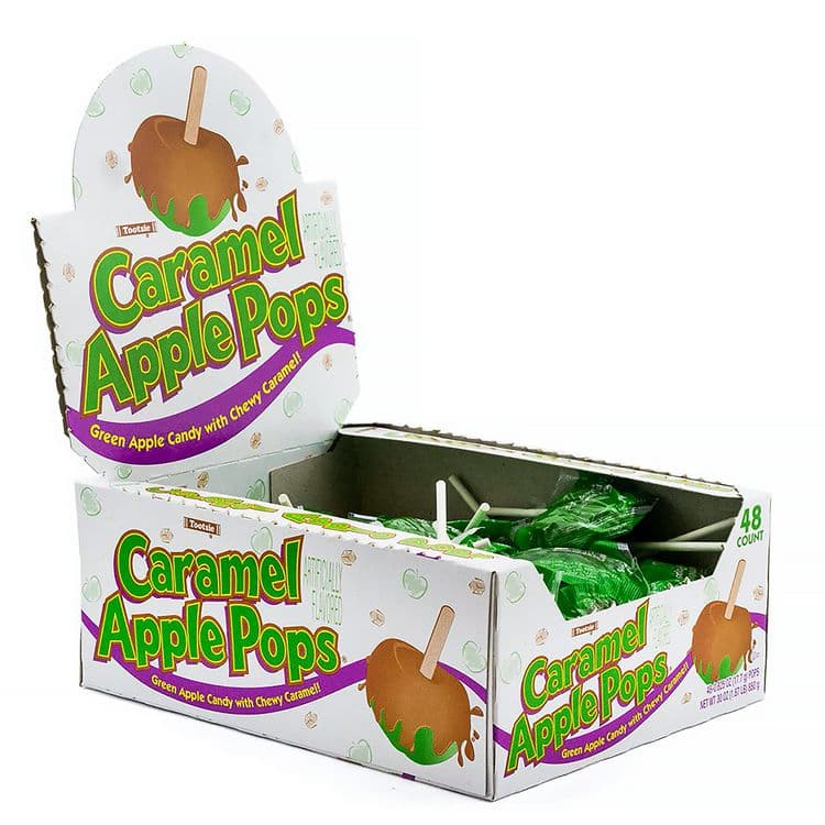 TOOTSIE ROLL INDUSTRIES Caramel Apple Pops, 0.63 oz Individually Wrapped, 48/Box, 2 Boxes/Carton (GRR60004066) thumbnail 3