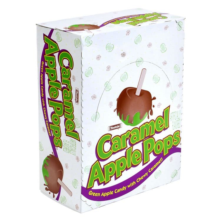 TOOTSIE ROLL INDUSTRIES Caramel Apple Pops, 0.63 oz Individually Wrapped, 48/Box, 2 Boxes/Carton (GRR60004066) thumbnail 2
